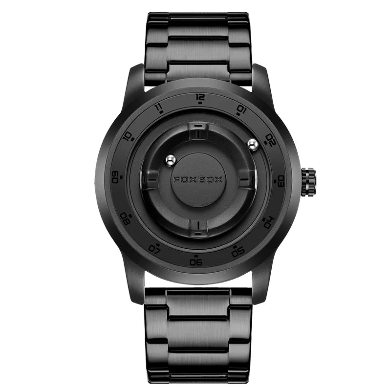 Foxbox 2025 Luxury Watches Men Creative Scrolling Beads Quartz Wristwatches Fashion Waterproof Magnetic Force Mens Watch Reloj
