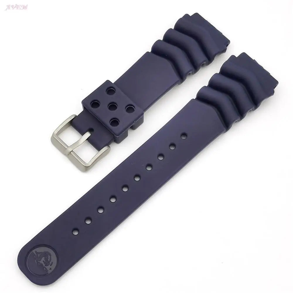 18mm 20mm 22mm Silicone Strap for Seiko Watch Band Men Women Sport Waterproof Diving Rubber Wrist Bracelet Accessories With logo