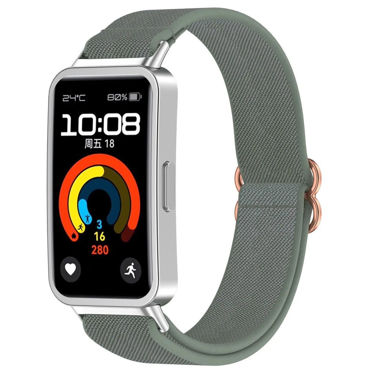Stretch Nylon Strap Suit for Huawei Watch Band 8/9/10 Adjustable Stretch Nylon Watch Strap