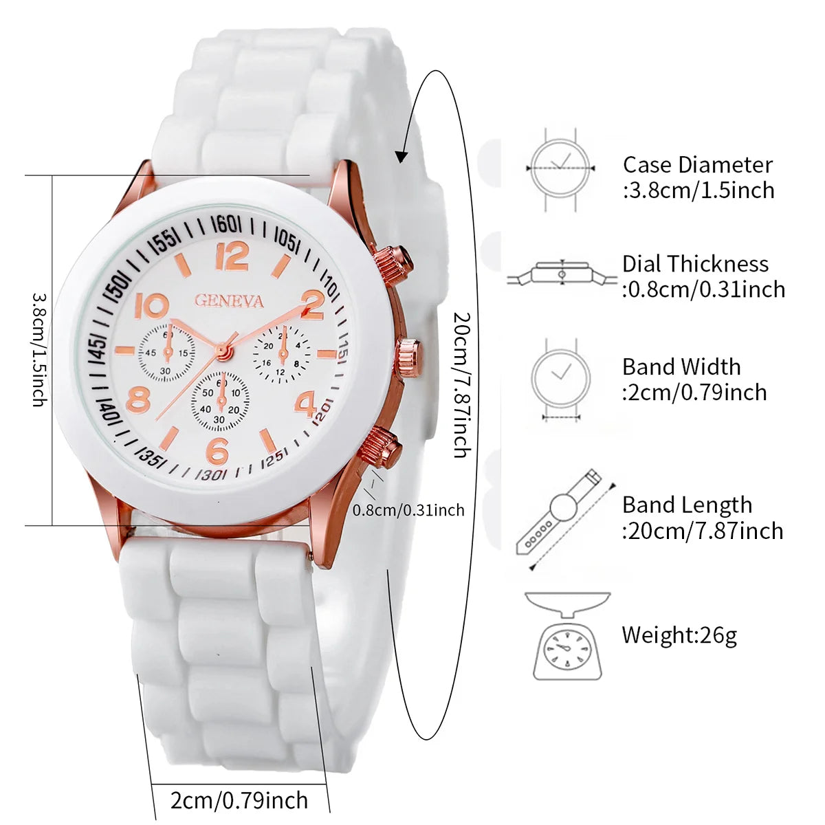 8PCS/Set Fashion Women Watches Casual Ladies Quartz Watch for Girls Clock Gift Reloj Mujer(Without Box)