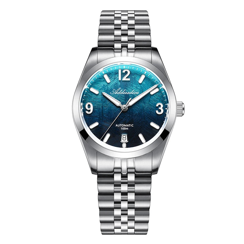 ADDIESDIVE New Watches AD2547 Sapphire 39mm Luxury Men Automatic Wristwatch Japan 8215 Mechanical BGW9 Luminous Waterproof 100m