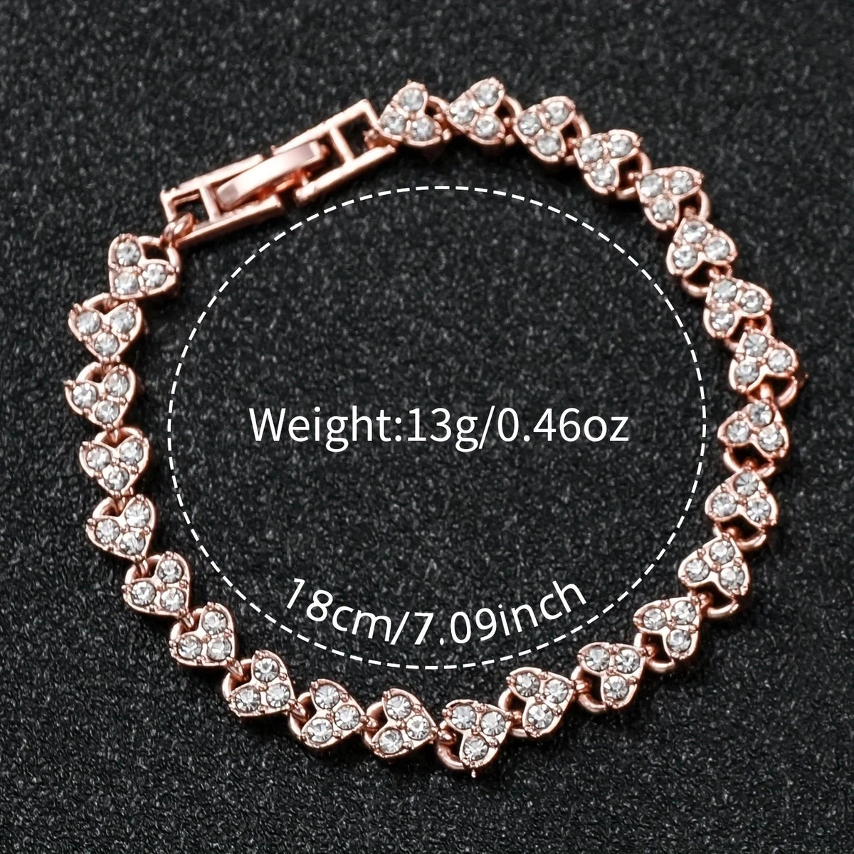 6PCS/Set Women's Watch Fashion Steel Band Quartz Watches Diamond Bracelets Set(Without Box)
