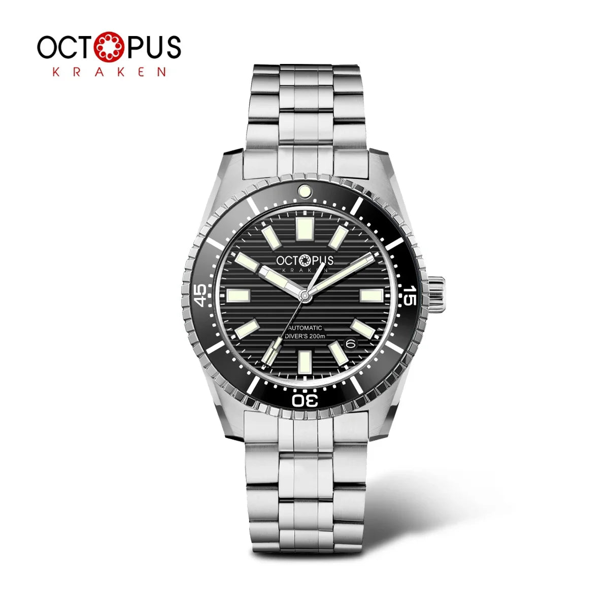 Octopus Kraken 39MM NH35 Men's Automatic Mechanical Watch Sapphire Stainless Steel Diving 20Bar Luminous C3 reloj hombre watches