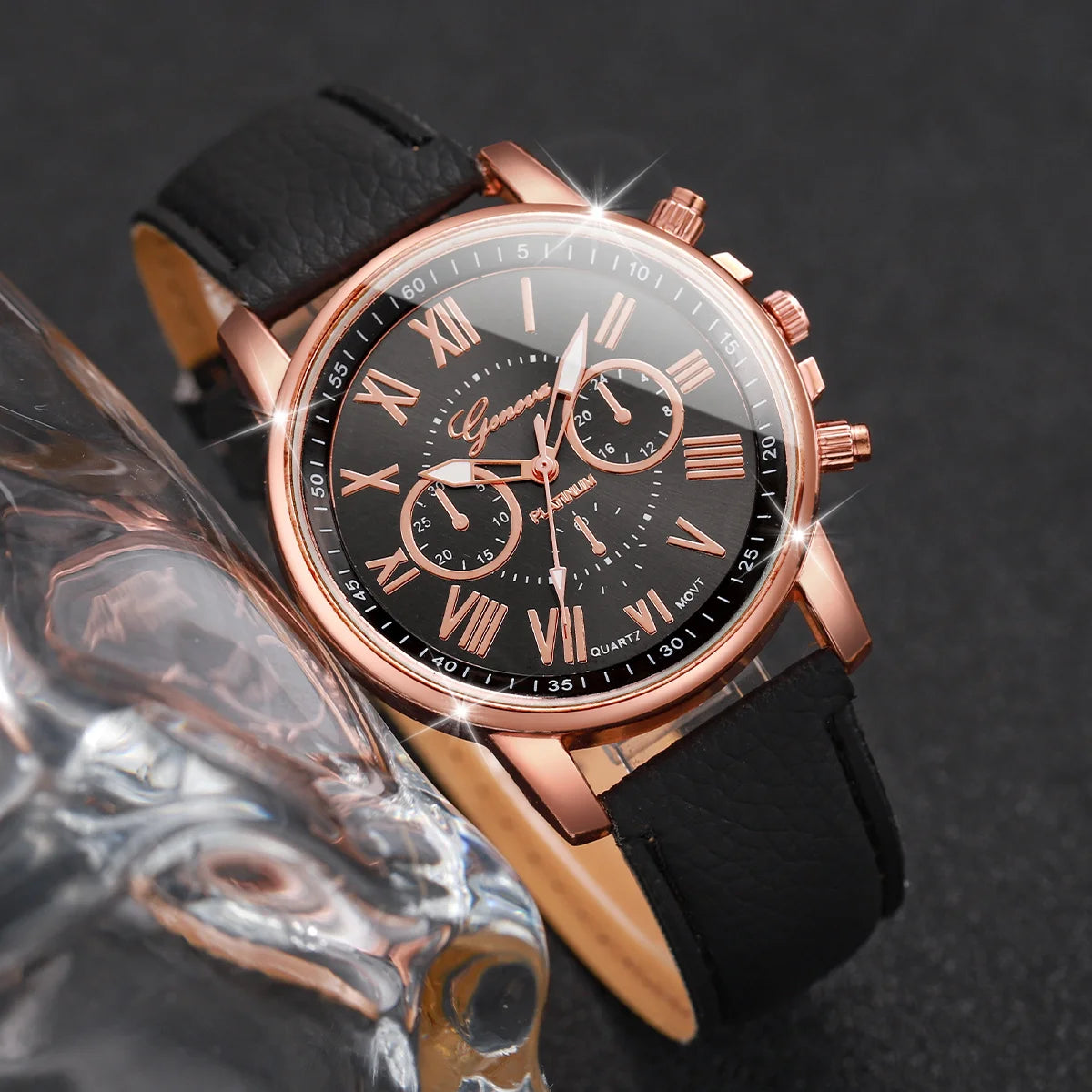 8PCS/Set Fashion Women Watches Casual Ladies Quartz Watch for Girls Clock Gift Reloj Mujer(Without Box)