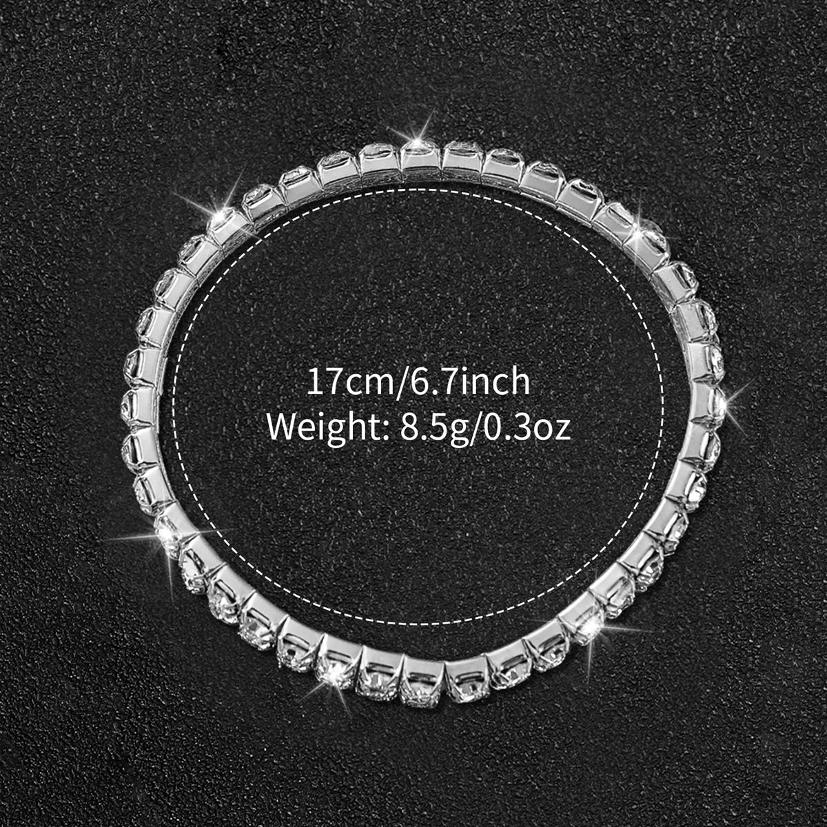 6PCS/Set Women's Watch Fashion Steel Band Quartz Watches Diamond Bracelets Set(Without Box)