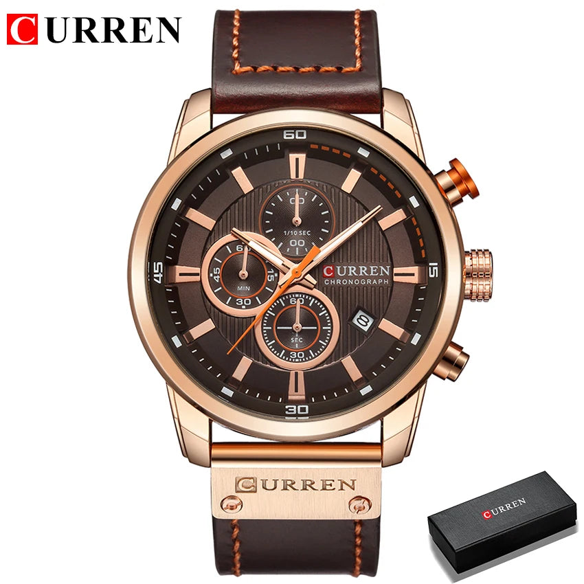 Top Brand Luxury CURREN Men's Sports Watches Fashion Casual Quartz Watch Men Military Wrist Watch Male Relogio Clock 8291