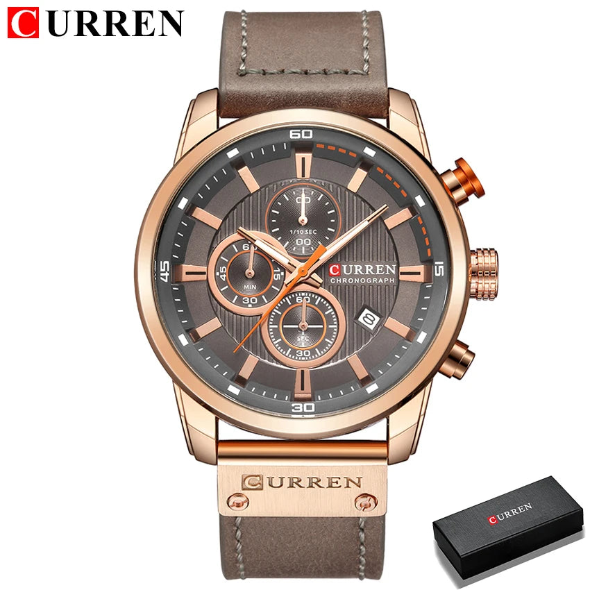 Top Brand Luxury CURREN Men's Sports Watches Fashion Casual Quartz Watch Men Military Wrist Watch Male Relogio Clock 8291