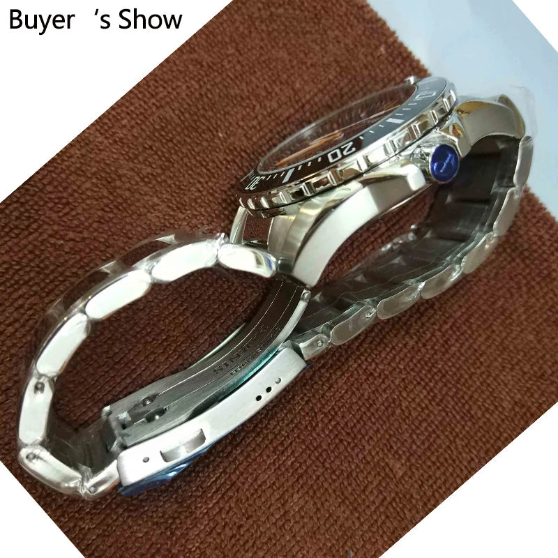Parnis Automatic Mechanical Diver Men Watch Waterproof 200m Metal Men's Watches Sapphire Glass relojes para automaticos 2026 Man