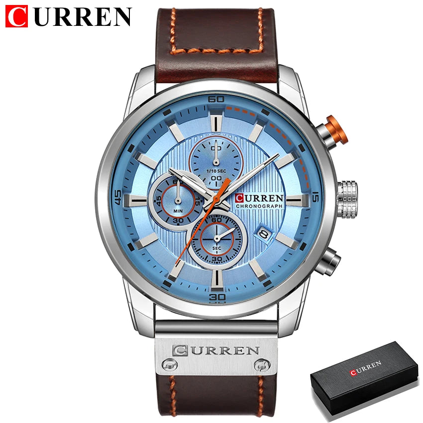 Top Brand Luxury CURREN Men's Sports Watches Fashion Casual Quartz Watch Men Military Wrist Watch Male Relogio Clock 8291