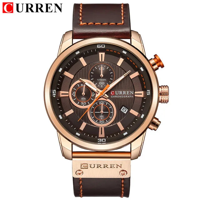 Top Brand Luxury CURREN Men's Sports Watches Fashion Casual Quartz Watch Men Military Wrist Watch Male Relogio Clock 8291