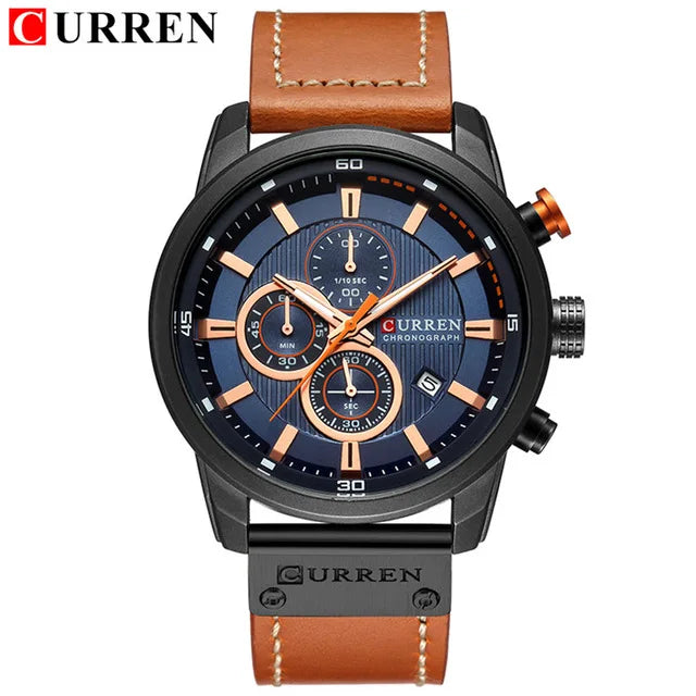 Top Brand Luxury CURREN Men's Sports Watches Fashion Casual Quartz Watch Men Military Wrist Watch Male Relogio Clock 8291