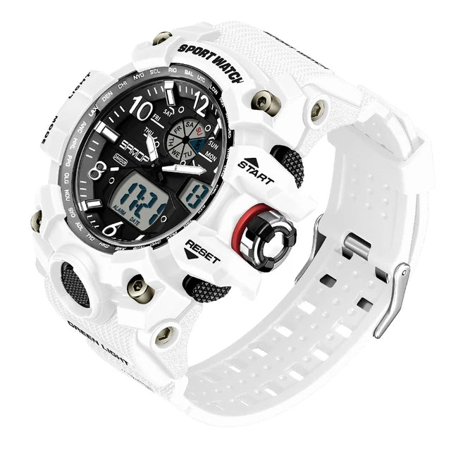 SANDA 3169 Top Brand Sports Men's Watches Military Quartz Watch Man Waterproof Wristwatch for Men Clock Shock Relogios Masculino