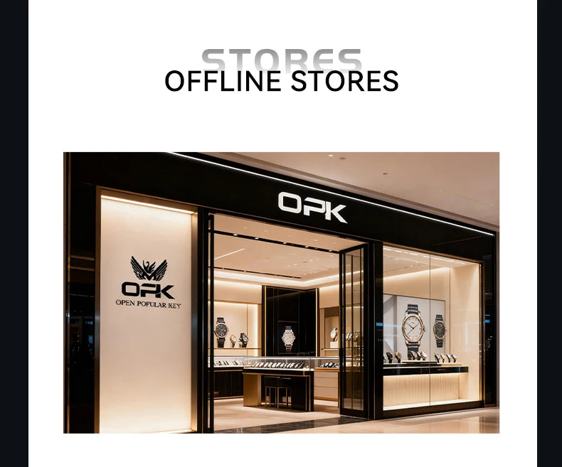 OPK 6083 Classic Quartz Watch for Men Waterproof Sport Men's Watches Fashion Leather Strap Luminous Business Male Wristwatches
