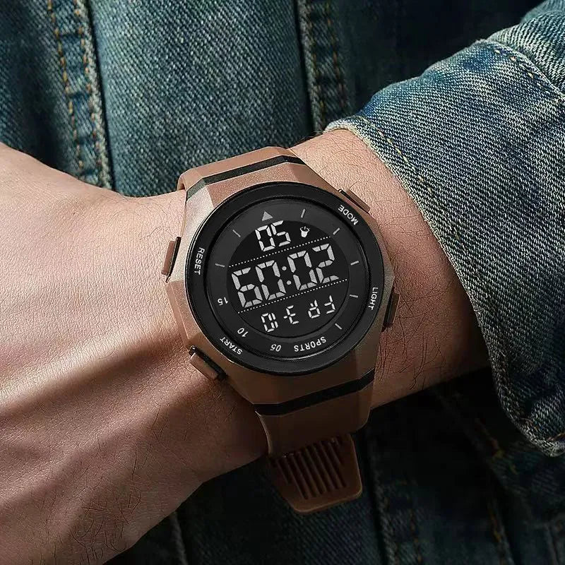 Men's Electronic Wristwatch, Fashionable, Youth Sports, Anti Fall, Luminous Electronic Watch