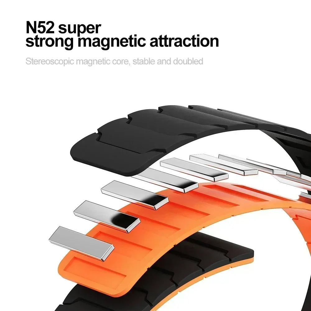 22mm 20mm Magnetic Silicone Strap For COLMI i28 Ultra Smartwatch Sport Band For COLMI C8 Max/P76/P28 Plus/P73/P8 P9 P10/ V31 V23