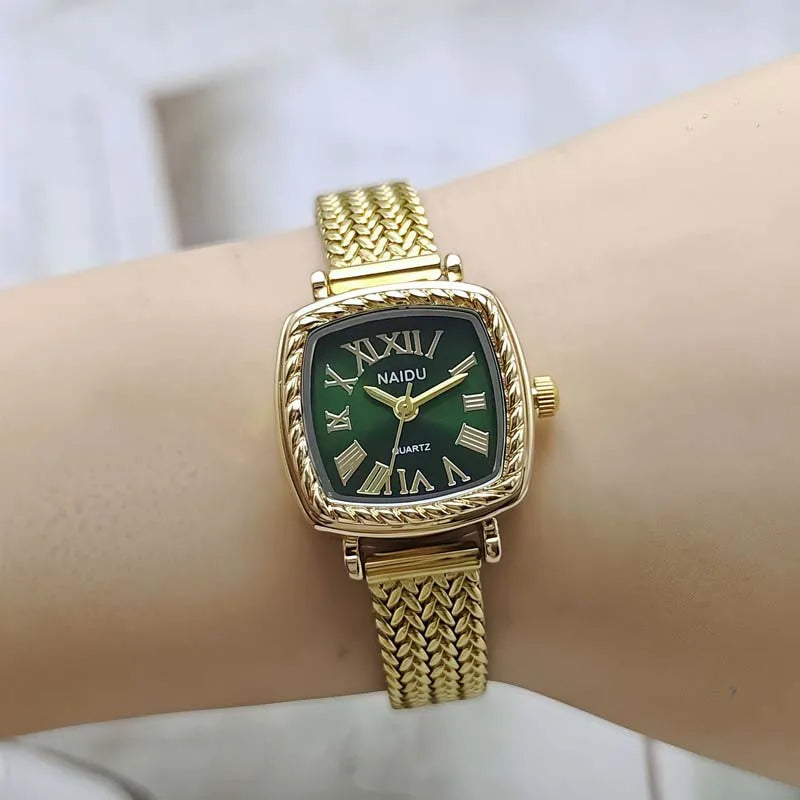 Famous Brand Women Watch Stainless Steel Strap Gold Watch Fashion Luxury Gift Ladies Quartz Wristwatches Relojes Para Mujer