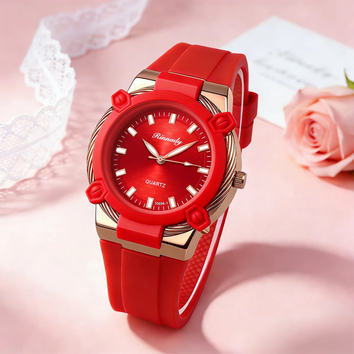 Fashion Popular Women Ladies Temperament Casual Silicone Quartz Watches