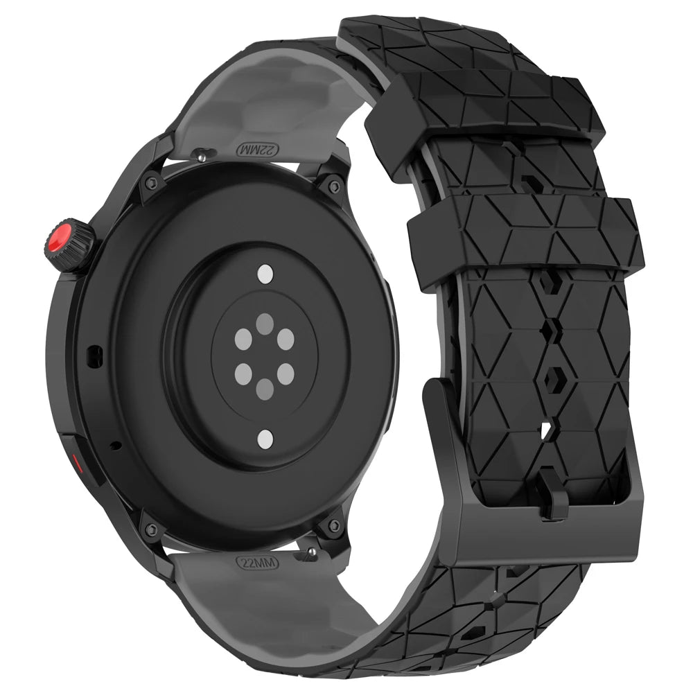 22mm 20mm Silicone Strap For Amazfit Bip 6 46mm Replacement Watchband For Amazfit BALANCE/GTR 4 3/GTS 4 2mini/Bip U Pro Bracelet