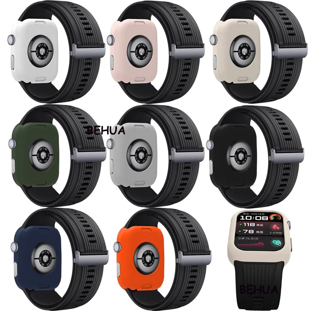 Soft Silicone Case For Huawei Watch D2 Smartwatch Protector Shell Hollow Cover Shockproof Protection Frame Cases Accessories