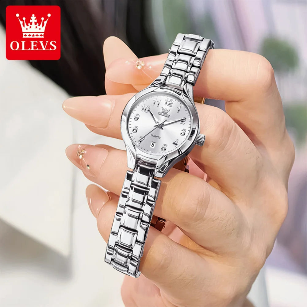 OLEVS 3650 Elegant Casual Women Quartz Watch Luxury Waterproof Luminous Watch Dress Bracelet Valentine Anniversary Watch Set
