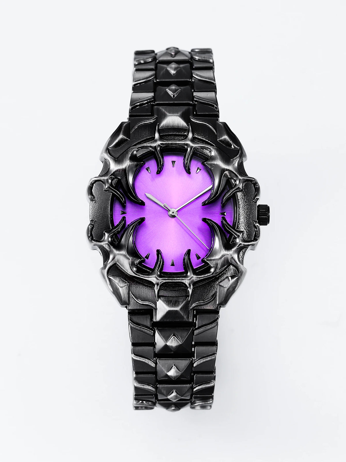 DENVOSI New Y2K Gothic Claw Shaped Quartz Watch with Detachable and Replaced Dial, Fashionable Street Accessory