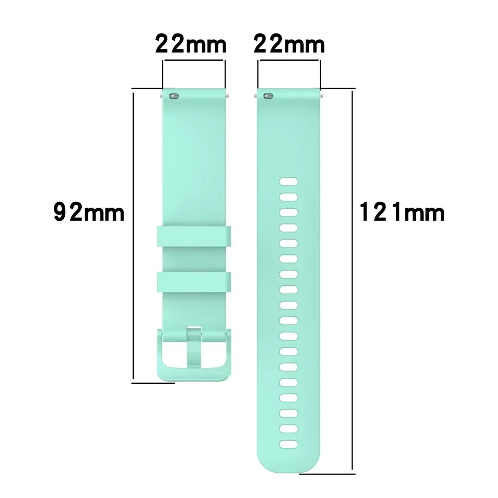 20MM Silicone Strap For Amazfit Bip S Smart Watch Band for Amazfit GTS 4 2 mini 3 2E Bracelet Bip 5 3 Pro/U Pro/GTR 42mm Correa