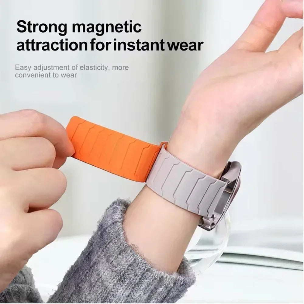 22mm 20mm Magnetic Silicone Strap For COLMI i28 Ultra Smartwatch Sport Band For COLMI C8 Max/P76/P28 Plus/P73/P8 P9 P10/ V31 V23