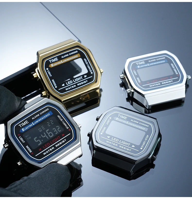A168 case mod kit Stainless steel metal Bezel watch Case+Strap For Casio A168WG/WA/WGG/WEHA Series Modified Suit watchband+Tool