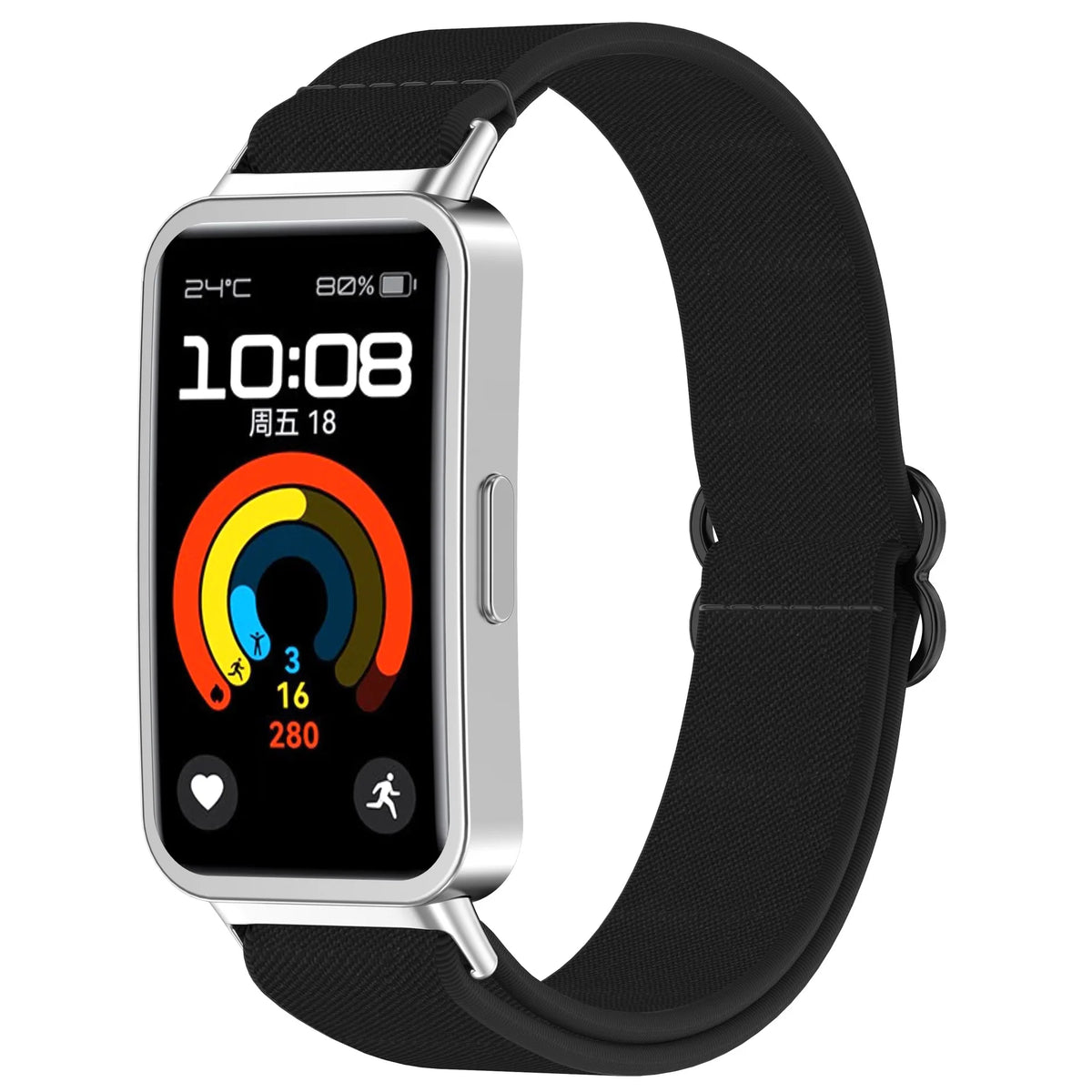 Stretch Nylon Strap Suit for Huawei Watch Band 8/9/10 Adjustable Stretch Nylon Watch Strap