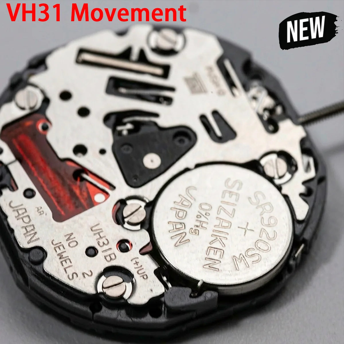 VH31 Sweep Second 3 Hands Japan Quartz Movement Tmi Time Module Movement Vh31b 110 ½ Ligne Quartz Movement Three Hands1/4 Cen