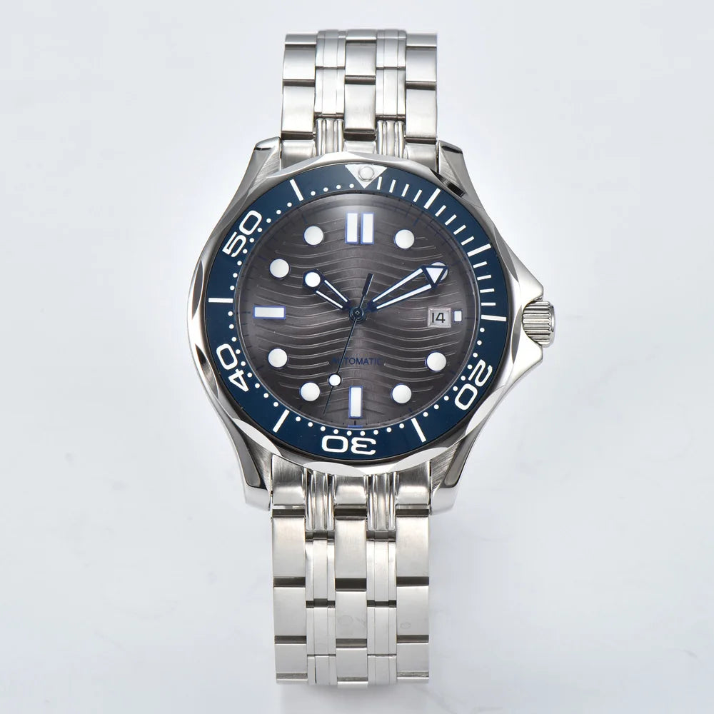 Parnsrpe 2026 New Miyota 8215 Automatic Dive Watch for Men Luxury Sport Green Dial Luminous Hardlex Date Waterproof Bus