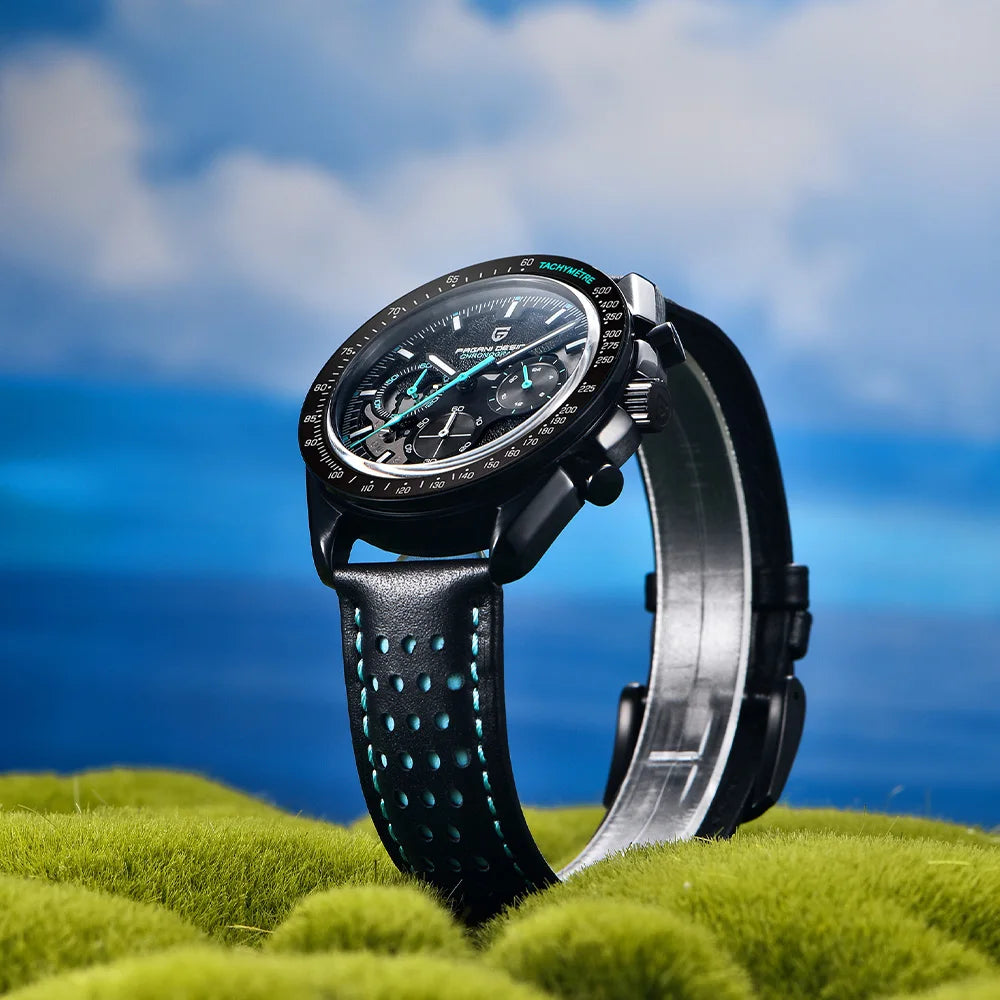 2026men's watches top Pagani design brand quartz men's watches VK63 sports chronograph sapphire leather strap relógios masculino