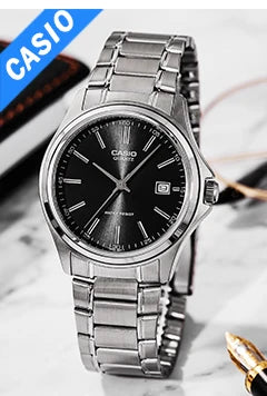 Casio Watch for Men Simple Relogio Waterproof Business Casual Watch MTP-V005D-2B4 Steel Belt Series
