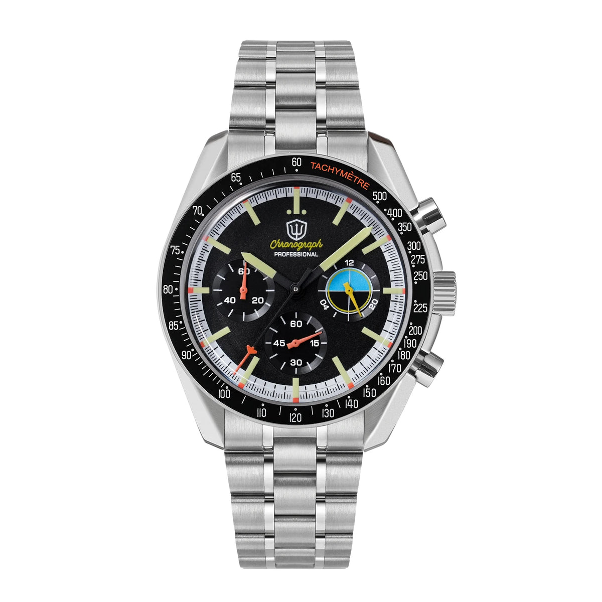 Watchdives New WD1863 Mechanical Quartz Wristwatch Multifunctional Chronograph VK63 Men Watch Bubble Sapphirewaterproof Reloj