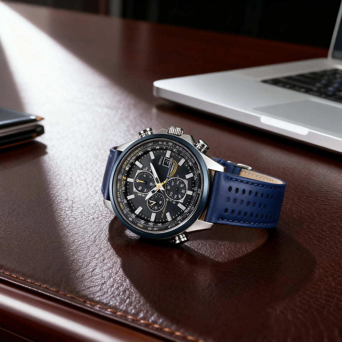 Original Luxury Men Watches Wtches Men's Luxury Quartz Wristwatches Radio Night Glow Energy Multi Functional Business Watch