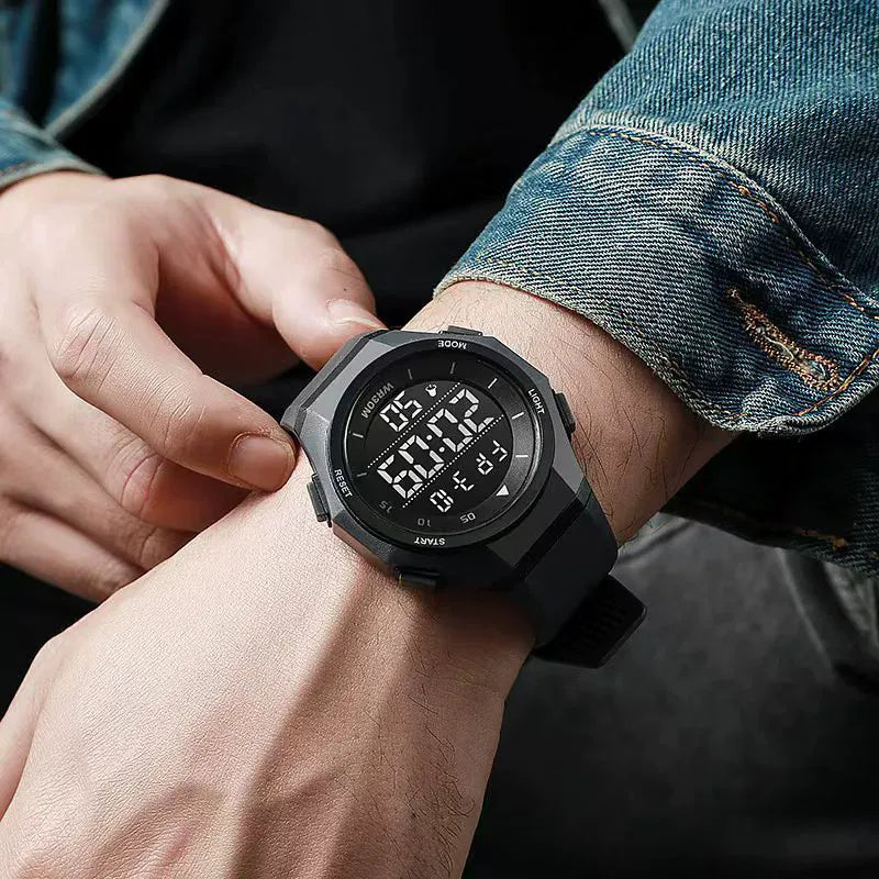 Men's Electronic Wristwatch, Fashionable, Youth Sports, Anti Fall, Luminous Electronic Watch