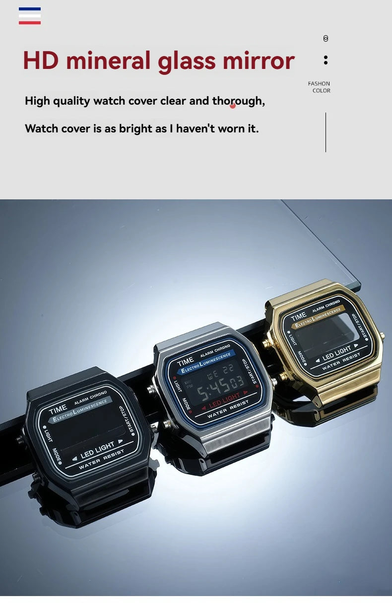 A168 case mod kit Stainless steel metal Bezel watch Case+Strap For Casio A168WG/WA/WGG/WEHA Series Modified Suit watchband+Tool