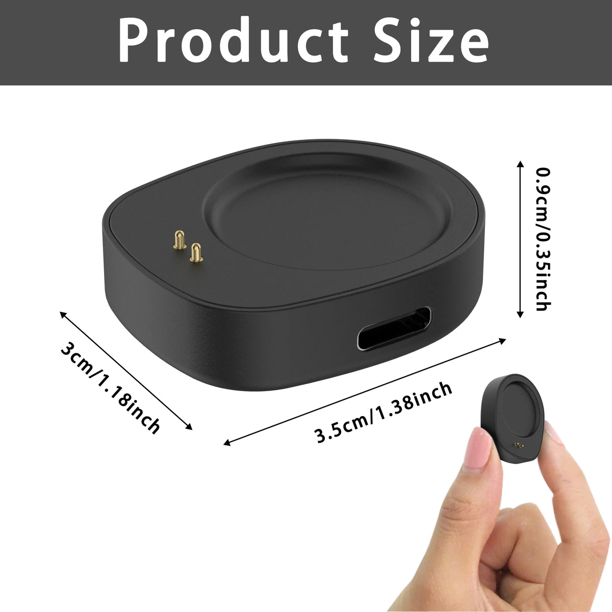 2pcs/lot Portable Charger Converter For Amazfit T-Rex 3/Balance 2/1 Smartwatch Charger Adapter For Amazfit Hello Charging Dock