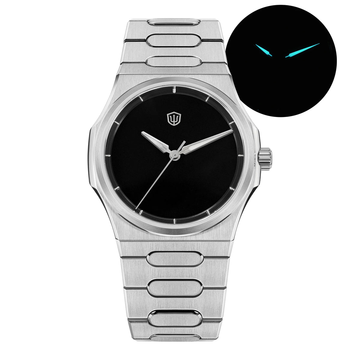 Watchdives Premier WD0016B Square-Block Faceted Dial Original Design Watch VH31 Sweep Second Quartz Movement 39mm Men Watches