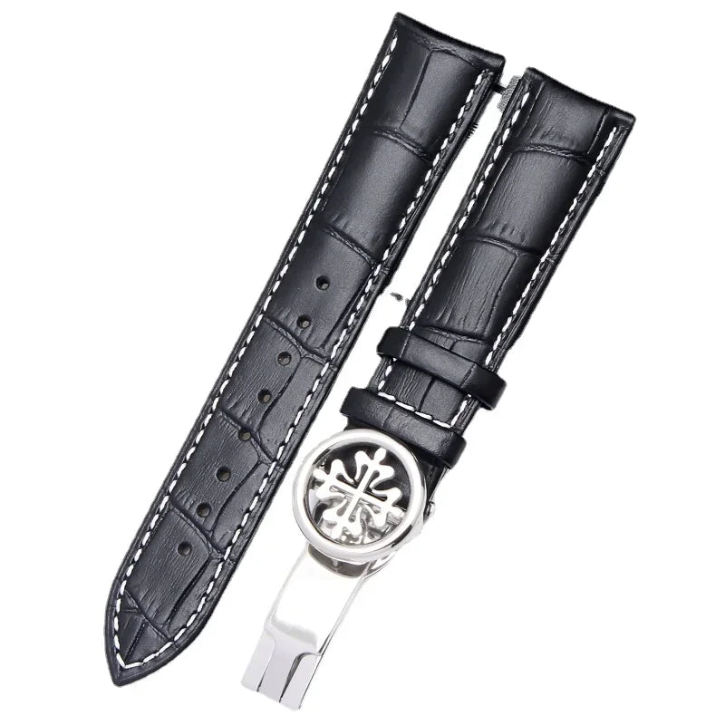 Crocodile Pattern Watchband for Patek Grenade 5167Ax Butterfly Buckle Men and Women 19/20mm 22mm 24mm leather strap