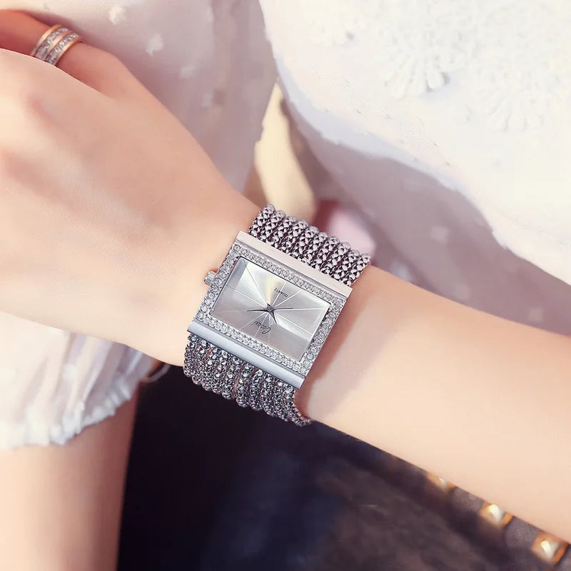 Original Diamond Bracelet Watch for Woman Waterproof Luxury Women Quartz Watches Dress Watch Ladies Wristwatch Jewelry Gift