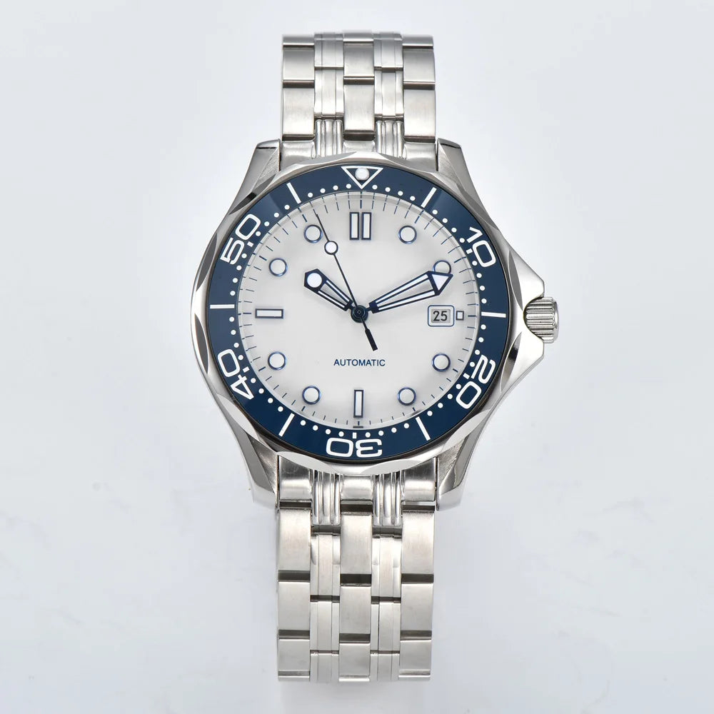 Parnsrpe 2026 New Miyota 8215 Automatic Dive Watch for Men Luxury Sport Green Dial Luminous Hardlex Date Waterproof Bus