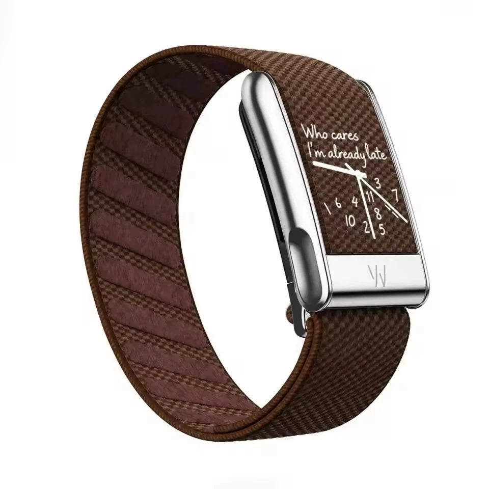 Crown Clock Printed Woven Nylon Watch Strap for Whoop 5.0 / 5.0MG New Adjustable Sport Replacement Fitness Tracker Wristband