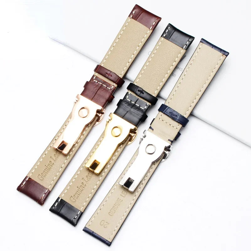 Crocodile Pattern Watchband for Patek Grenade 5167Ax Butterfly Buckle Men and Women 19/20mm 22mm 24mm leather strap