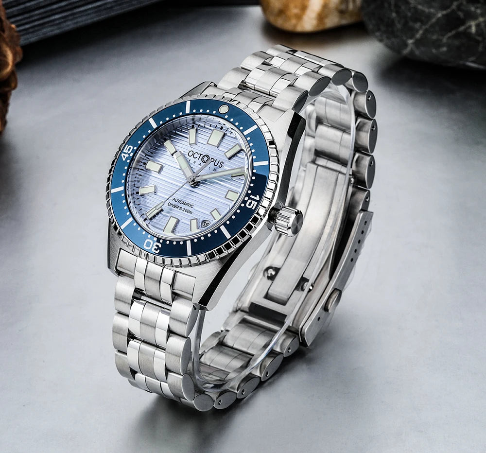 Octopus Kraken 39MM NH35 Men's Automatic Mechanical Watch Sapphire Stainless Steel Diving 20Bar Luminous C3 reloj hombre watches