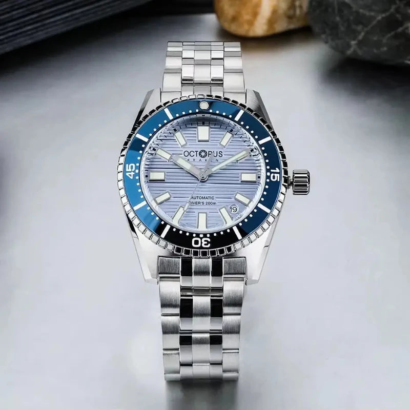 Octopus Kraken 39MM NH35 Men's Automatic Mechanical Watch Sapphire Stainless Steel Diving 20Bar Luminous C3 reloj hombre watches
