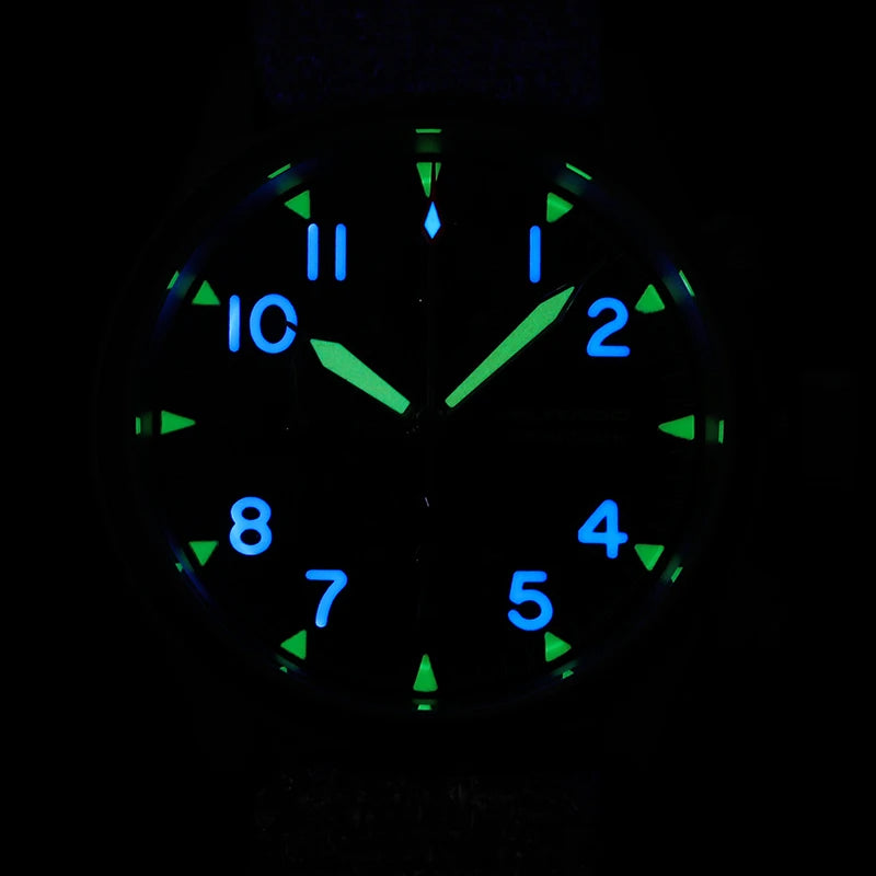 Militado ML1868KF 3 Dial Quartz Watch VK67 Chronograph Movement Luminous Sapphire Glass 100m Waterproof 39mm Military Watches