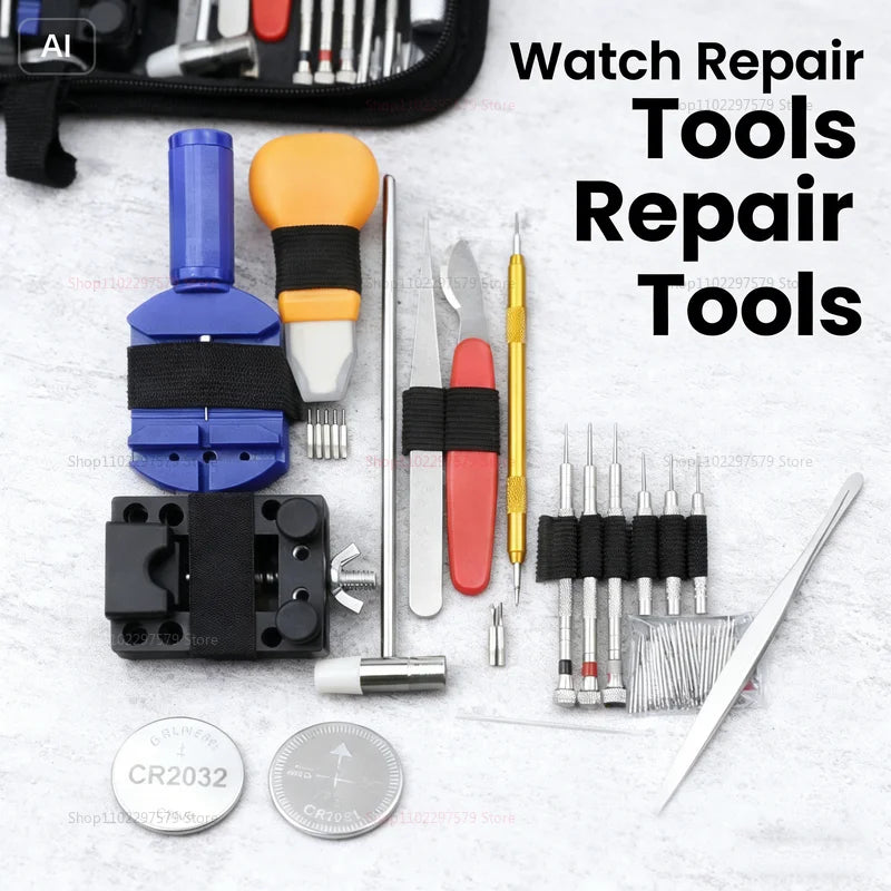 147pcs Watch Repair Kit Professional Watchmaker Tools Set Case Opener Watch Repair Tools for Clock Maintenance and Adjustment