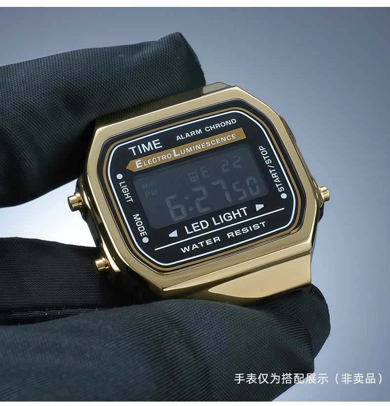 A168 case mod kit Stainless steel metal Bezel watch Case+Strap For Casio A168WG/WA/WGG/WEHA Series Modified Suit watchband+Tool