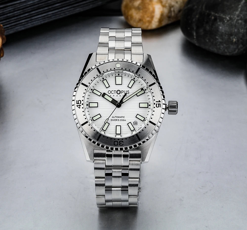 Octopus Kraken 39MM NH35 Men's Automatic Mechanical Watch Sapphire Stainless Steel Diving 20Bar Luminous C3 reloj hombre watches
